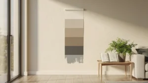 Test de couleur au mur après une semaine évitant une erreur de décoration intérieure